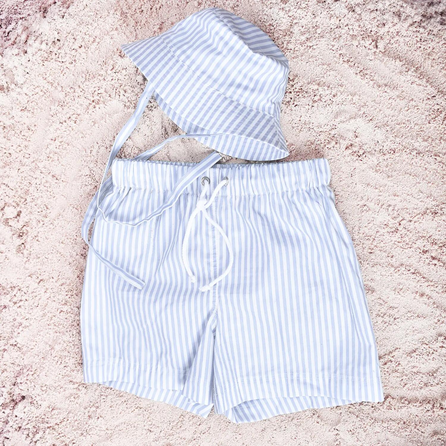 UV Sonnenhut  Blue Striped 4/4