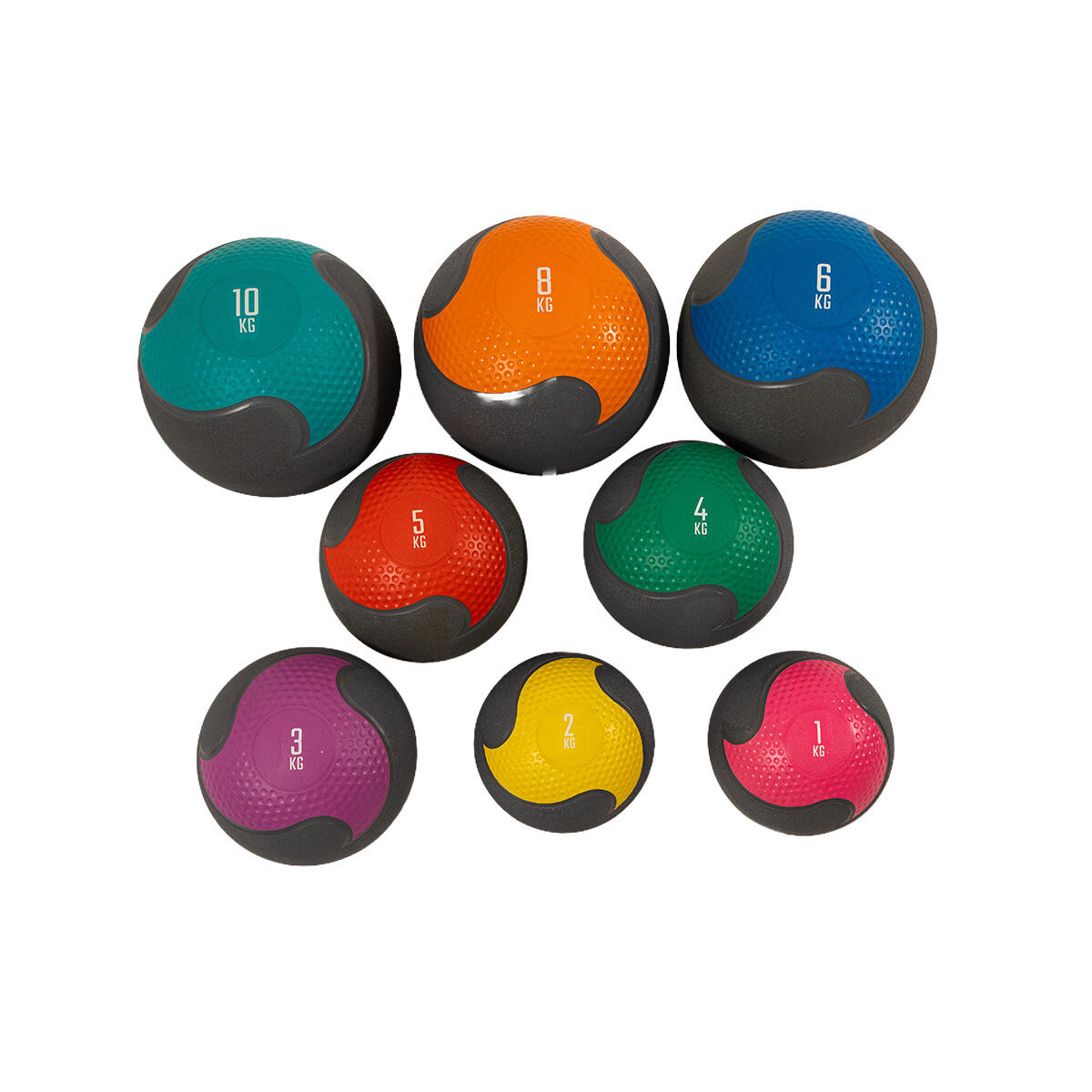 Muscle Power Rubber medicijnbal 2 kg 7/7