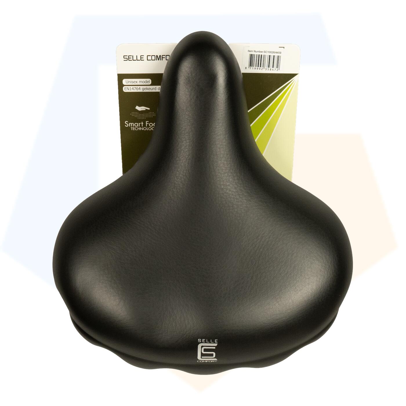 Selle Comfort Retro XL Drifter Fietszadel - Zwart - Met Smart Foam Techniek 3/5