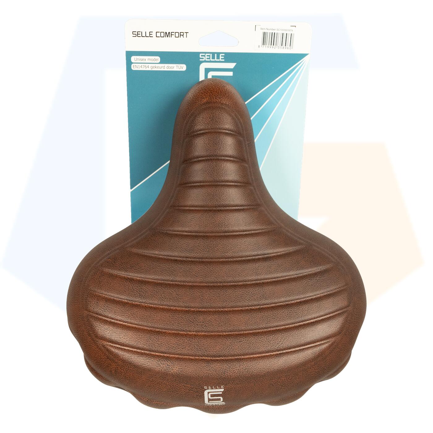 Selle Comfort Drifter Fietszadel Wave - Bruin - Met Hangveren 3/6