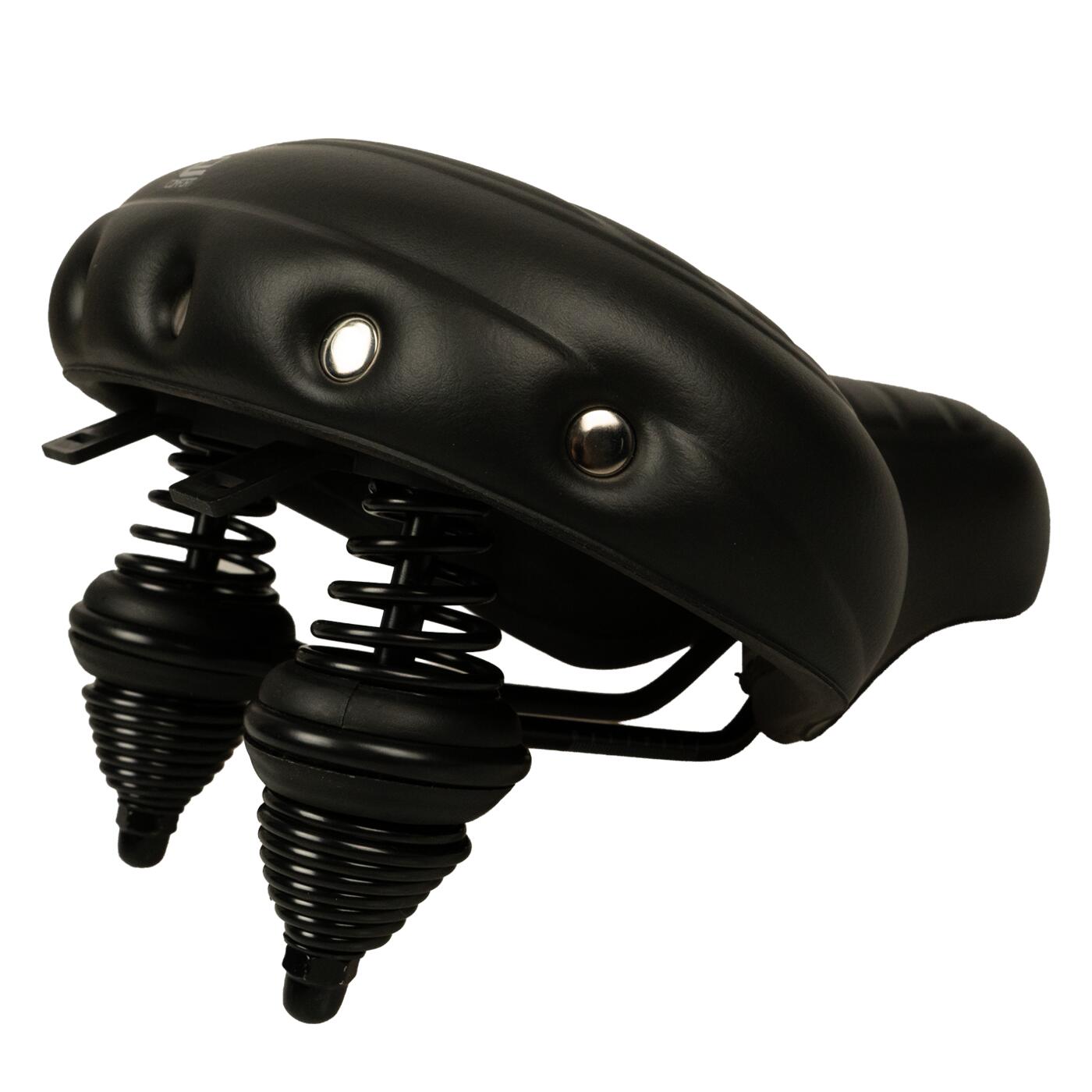 Selle Comfort Drifter Fietszadel Wave - Zwart - Met Hangveren 2/4