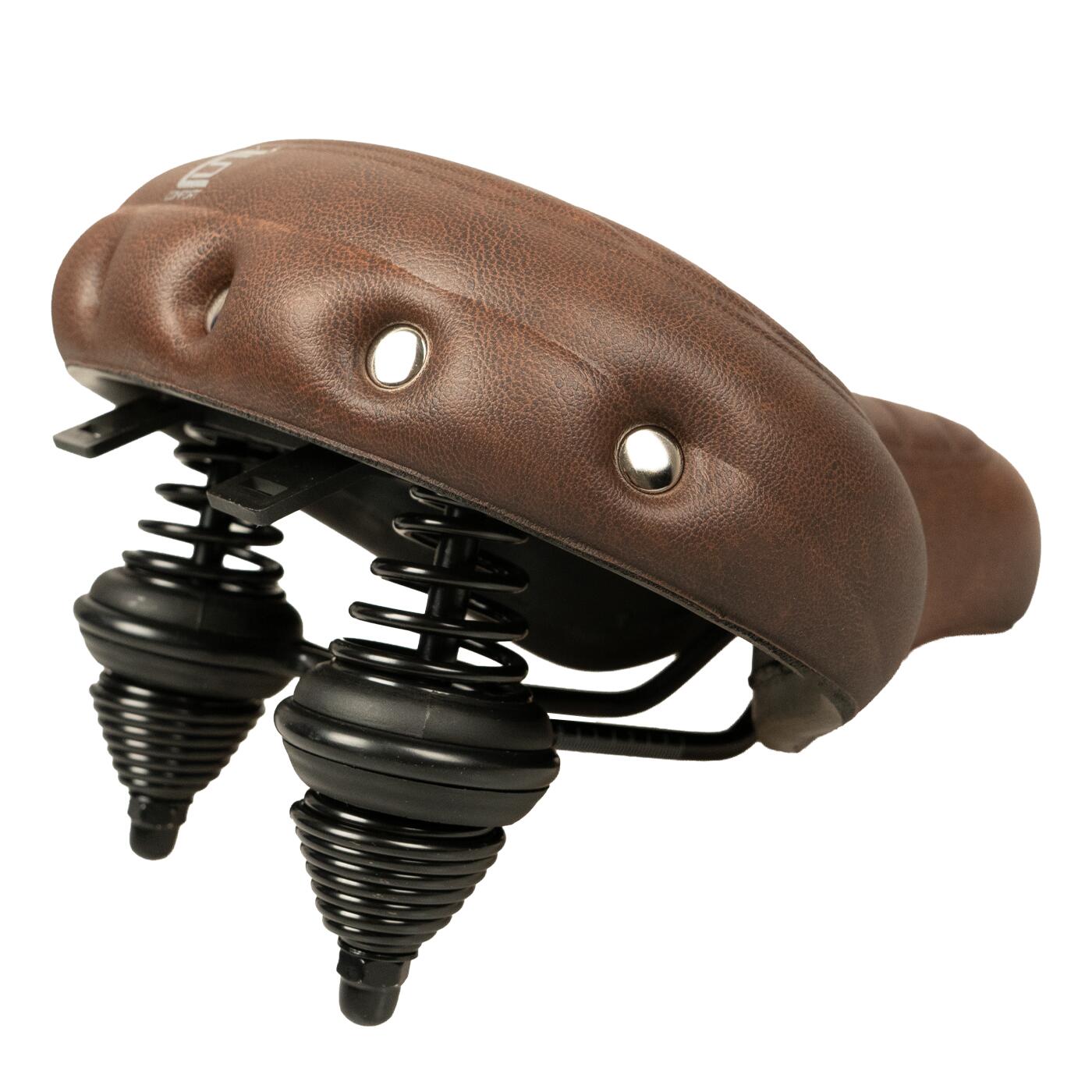 Selle Comfort Drifter Fietszadel Wave - Bruin - Met Hangveren 2/6