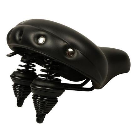 Selle Comfort Drifter Fietszadel - Zwart - Met Hangveren