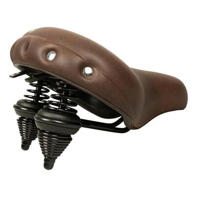 Selle comfort drifter fietszadel – bruin – met hangveren