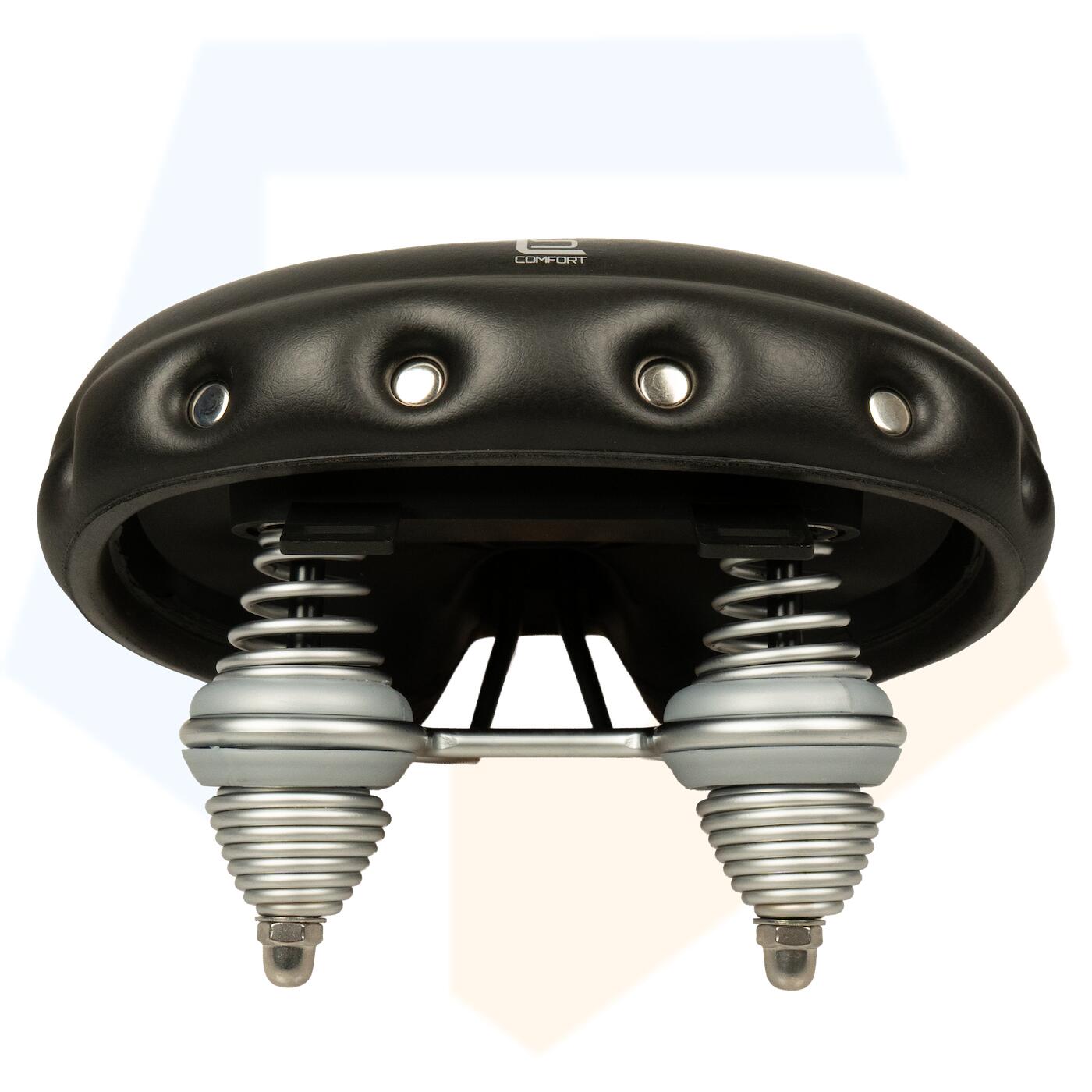 Selle Comfort Retro XL Drifter Fietszadel - Zwart - Met Smart Foam Techniek 4/5