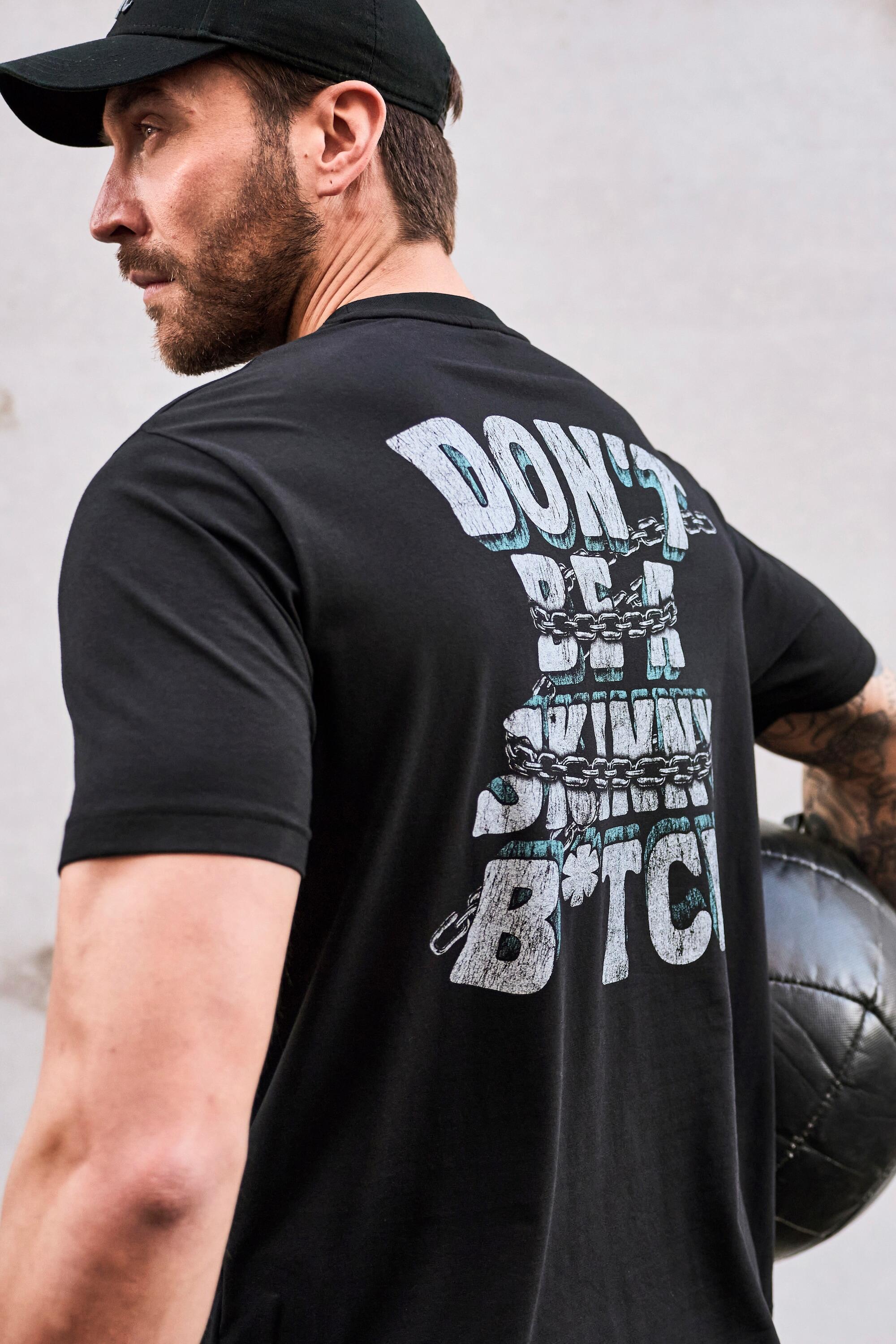 Hommes T-shirt avec imprimé dans le dos finition FLEXNAMIC® 6/6