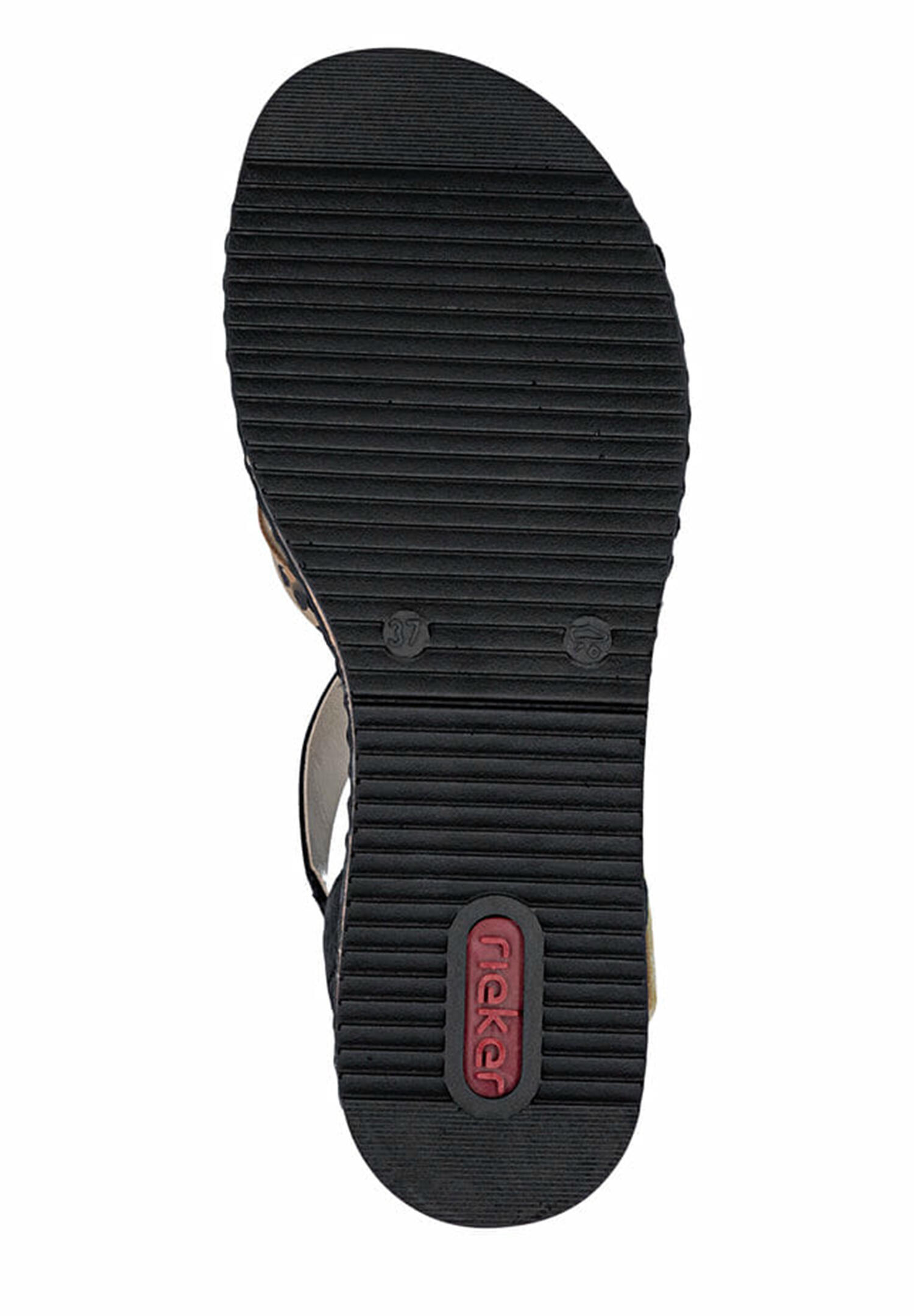 Rieker Damen Keilsandaletten Sandalen V3663-92 Frauen Schuhe Sandale Keilabsatz 5/5