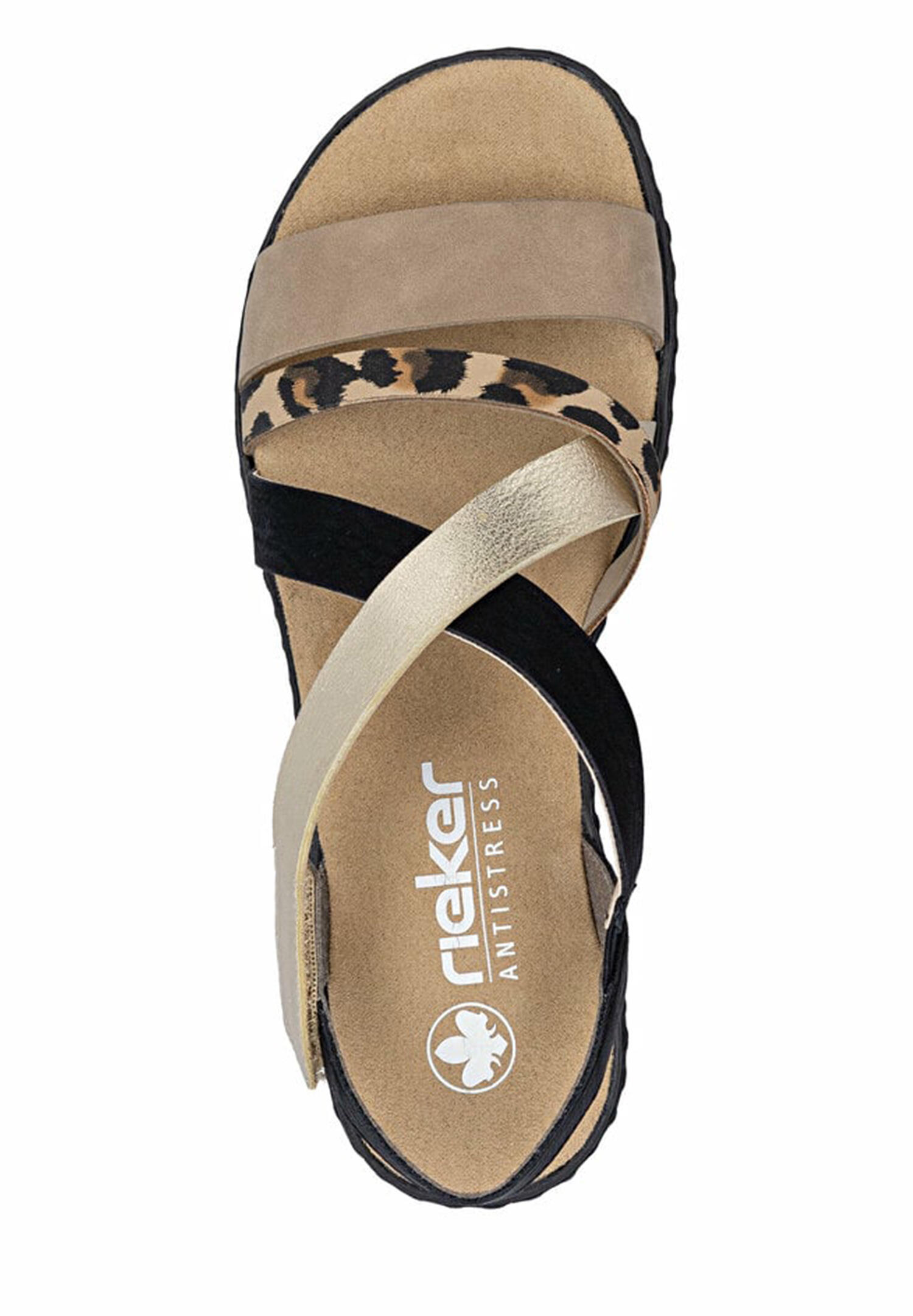 Rieker Damen Keilsandaletten Sandalen V3663-92 Frauen Schuhe Sandale Keilabsatz 4/5