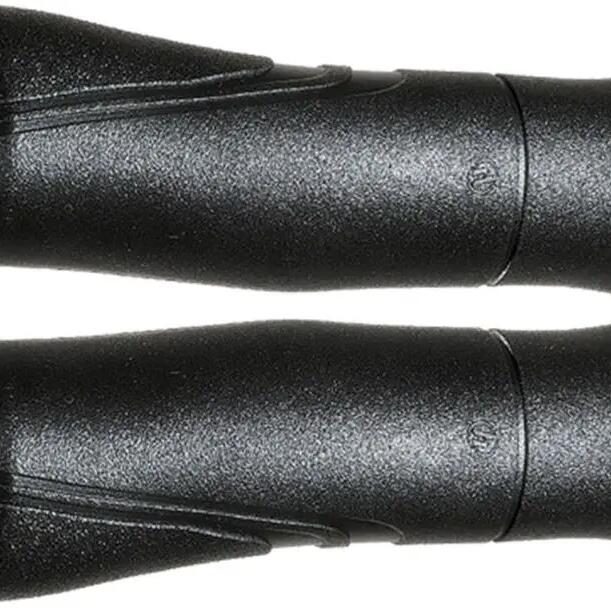 Herrmans Moza 91B Bike Grips — 120 mm, Black, Synthetic.
