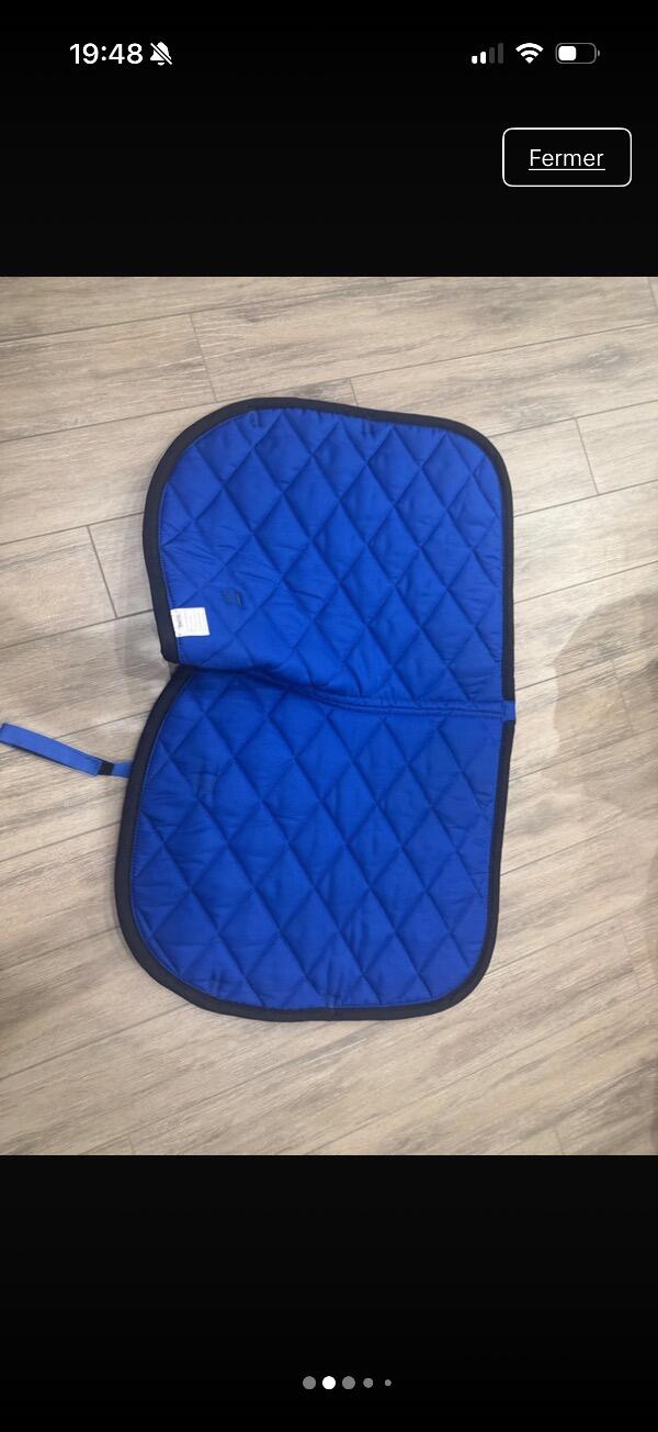 Entre Particuliers - Tapis de selle Harry horse bleu électrique 2/5