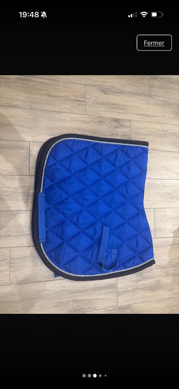 Entre Particuliers - Tapis de selle Harry horse bleu électrique 5/5