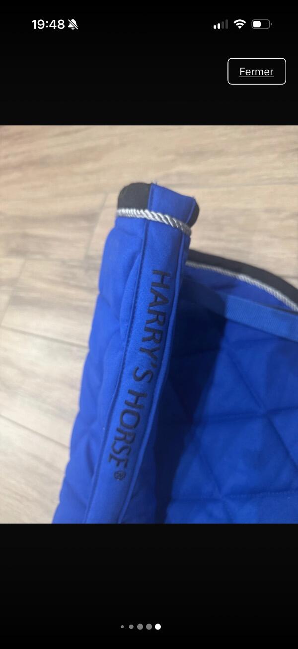 Entre Particuliers - Tapis de selle Harry horse bleu électrique 4/5