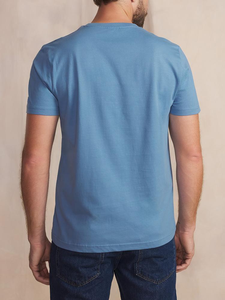 T-shirt manches courtes Homme - OMARITEE Céleste 2/5