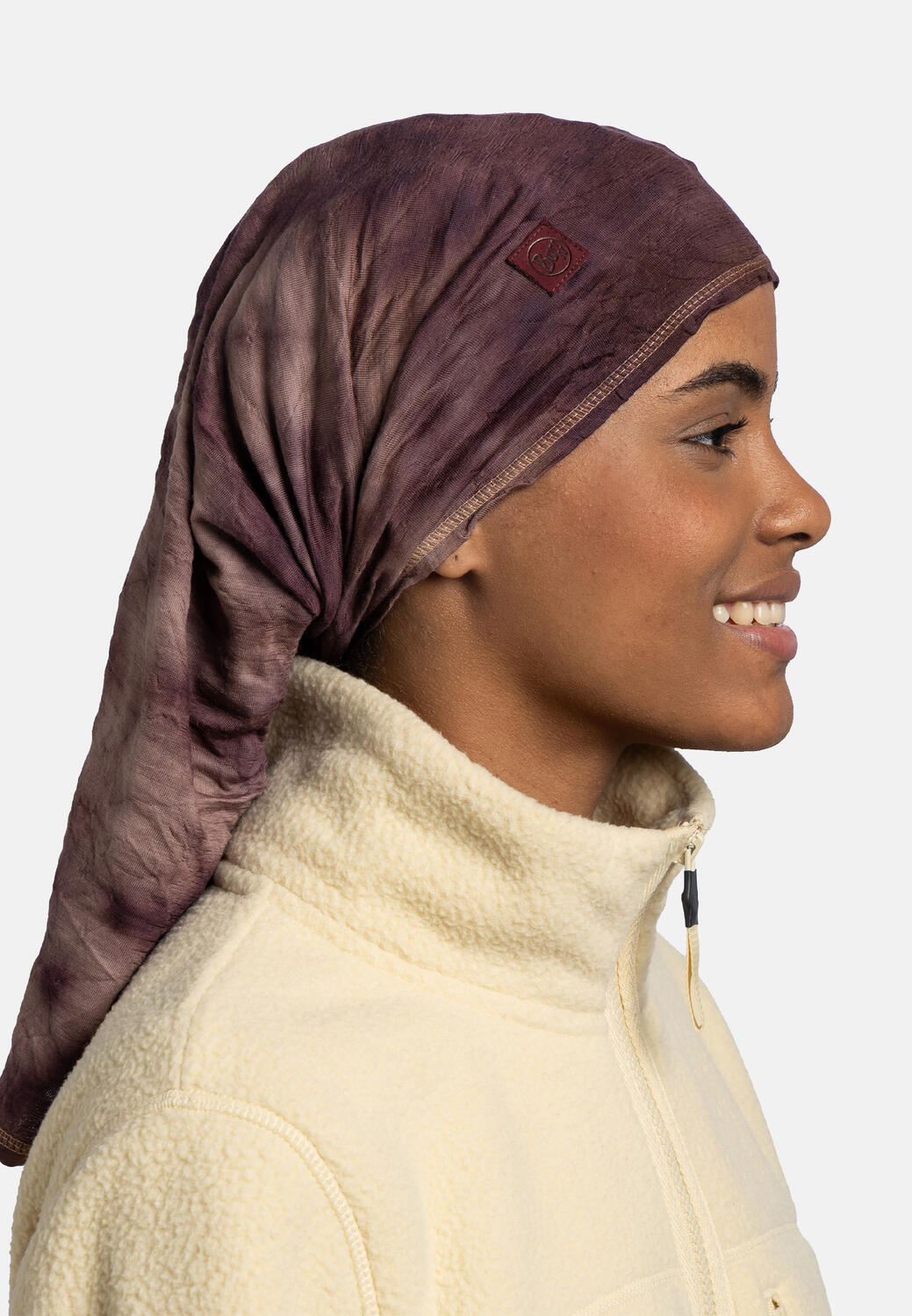Braga de cuello Merino Lightweight Natural Tye Dye Unisex Buff Rojo 6/7