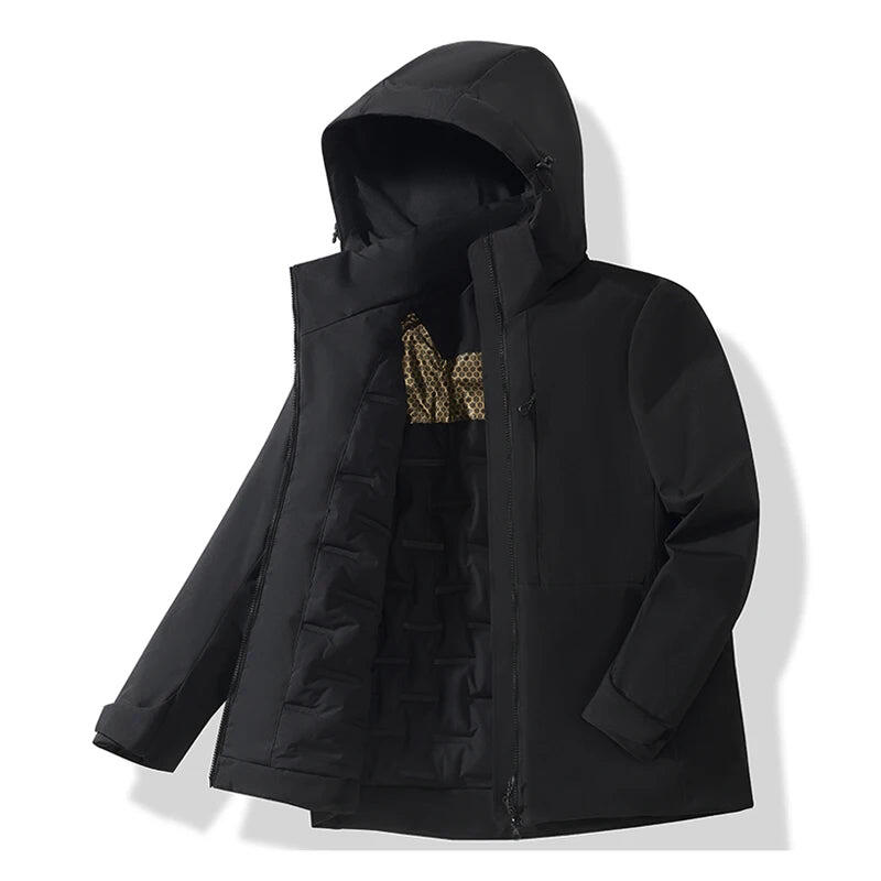 Small Fleece Jacket with Waterproof Windproof (Black)