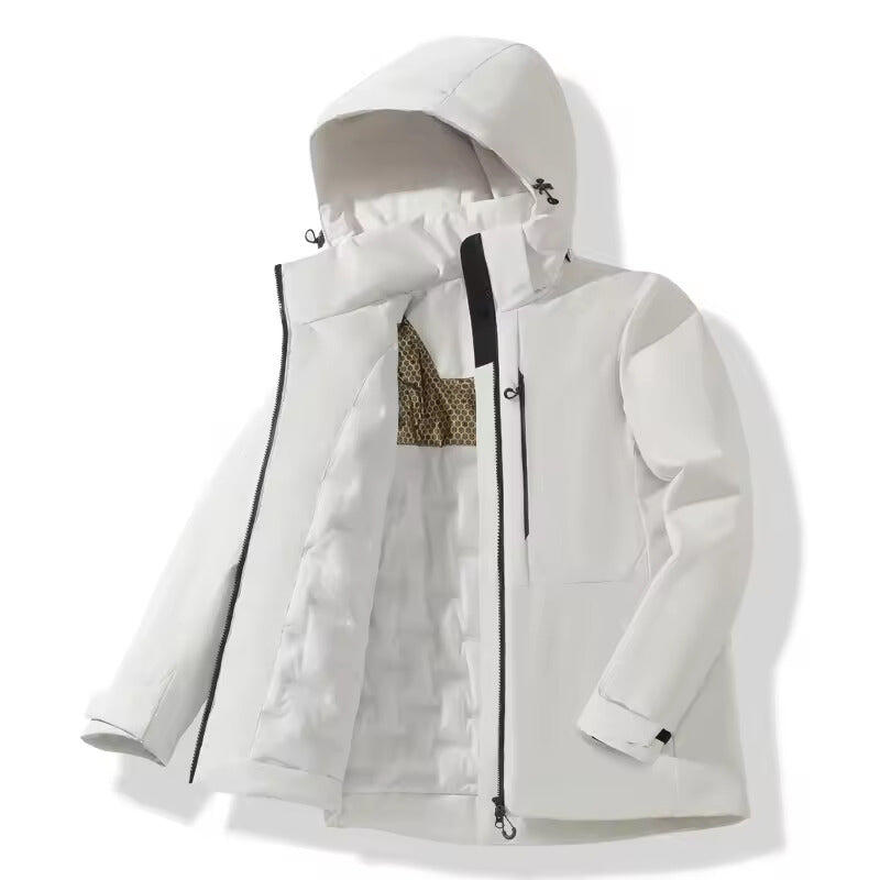 Small Fleece Jacket with Waterproof Windproof (White)