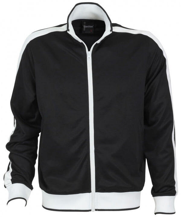 Mens Varsity Track Winter Jacket - Black XL
