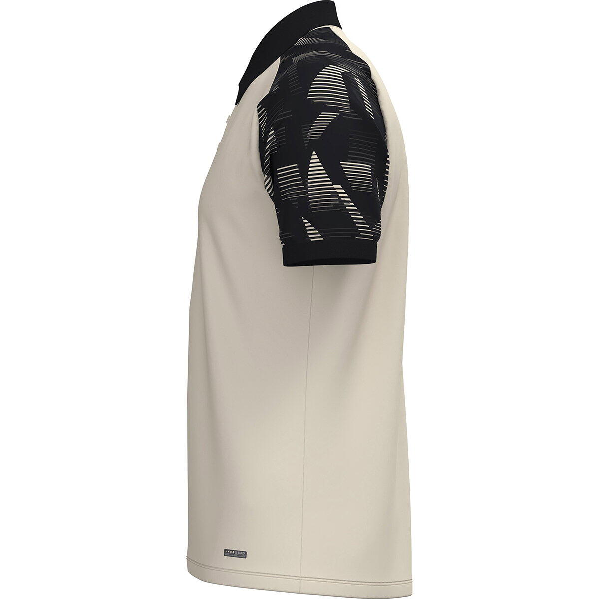 Jako Sonic Polo Heren - Off White / Zwart 3/4