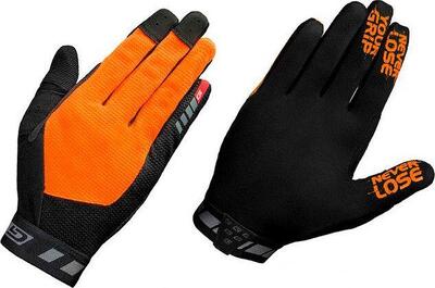 Gripgrab vertical lange handschoenen zwart oranje