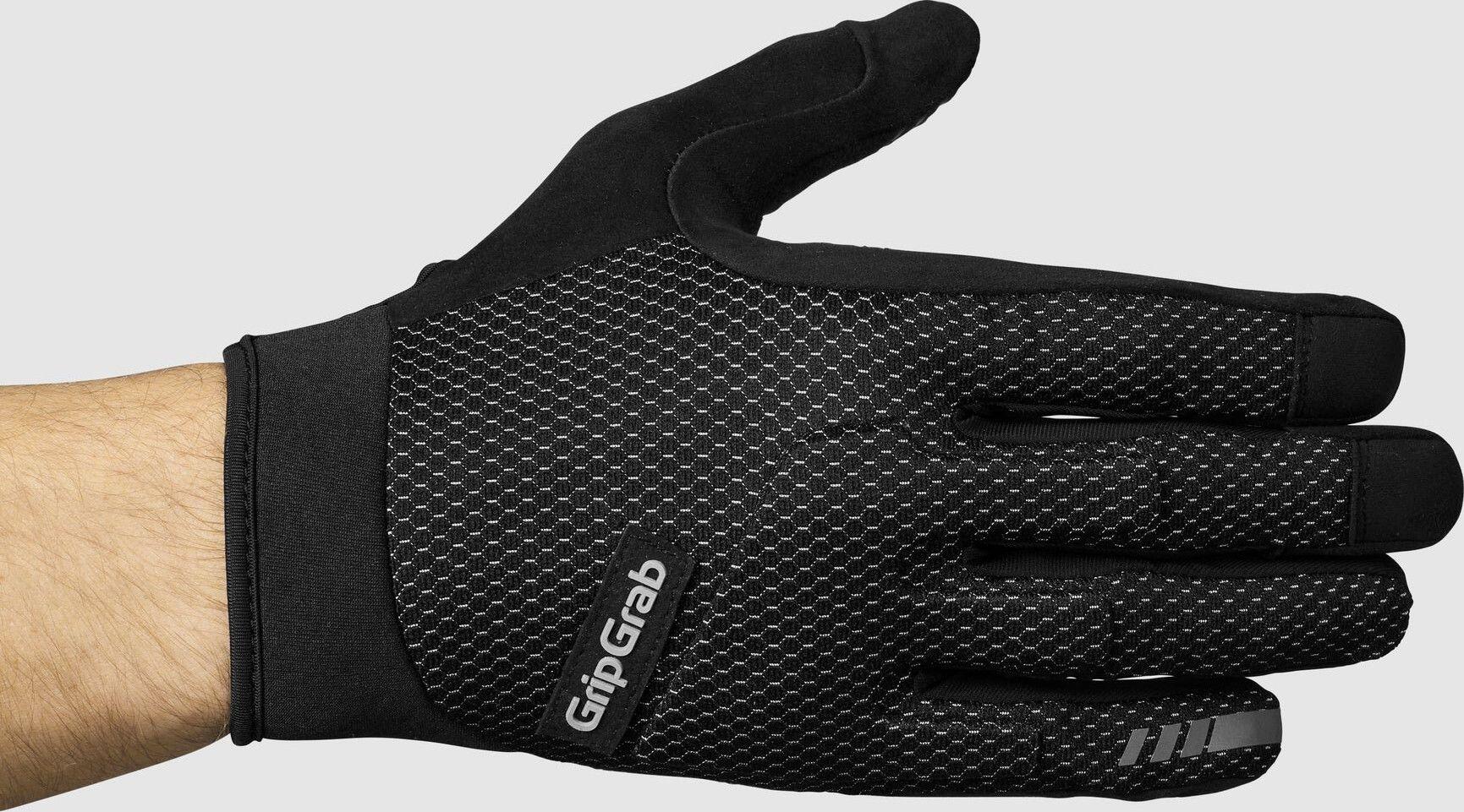 GripGrab Descent InsideGrip Summer Long Gloves Black 3/6