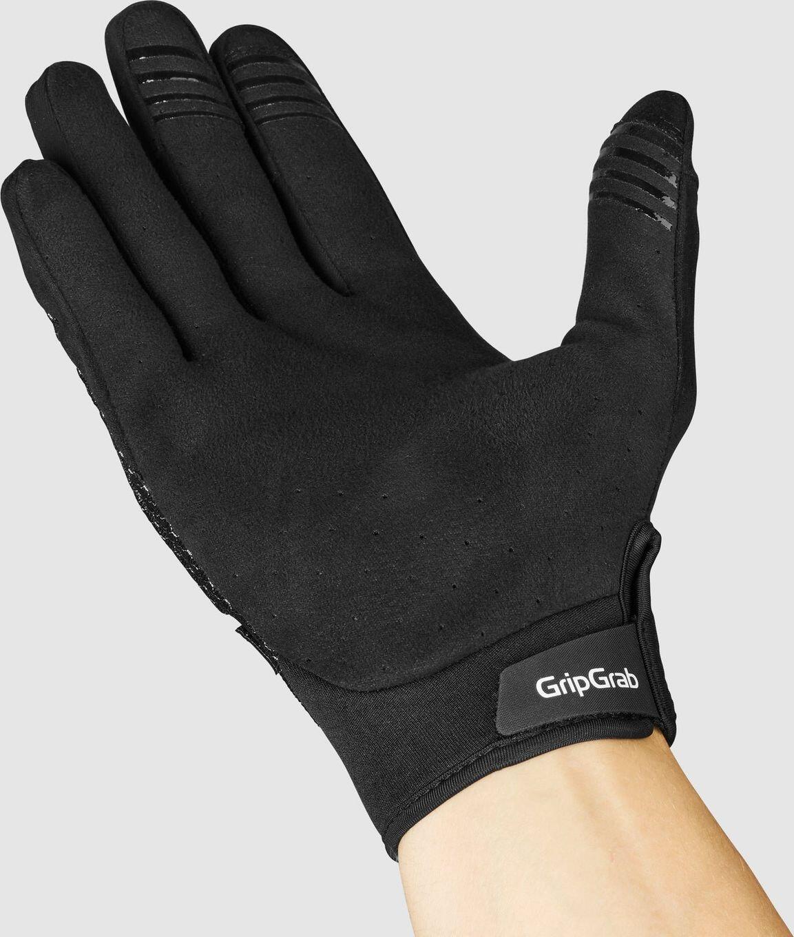 GripGrab Descent InsideGrip Summer Long Gloves Black 2/6