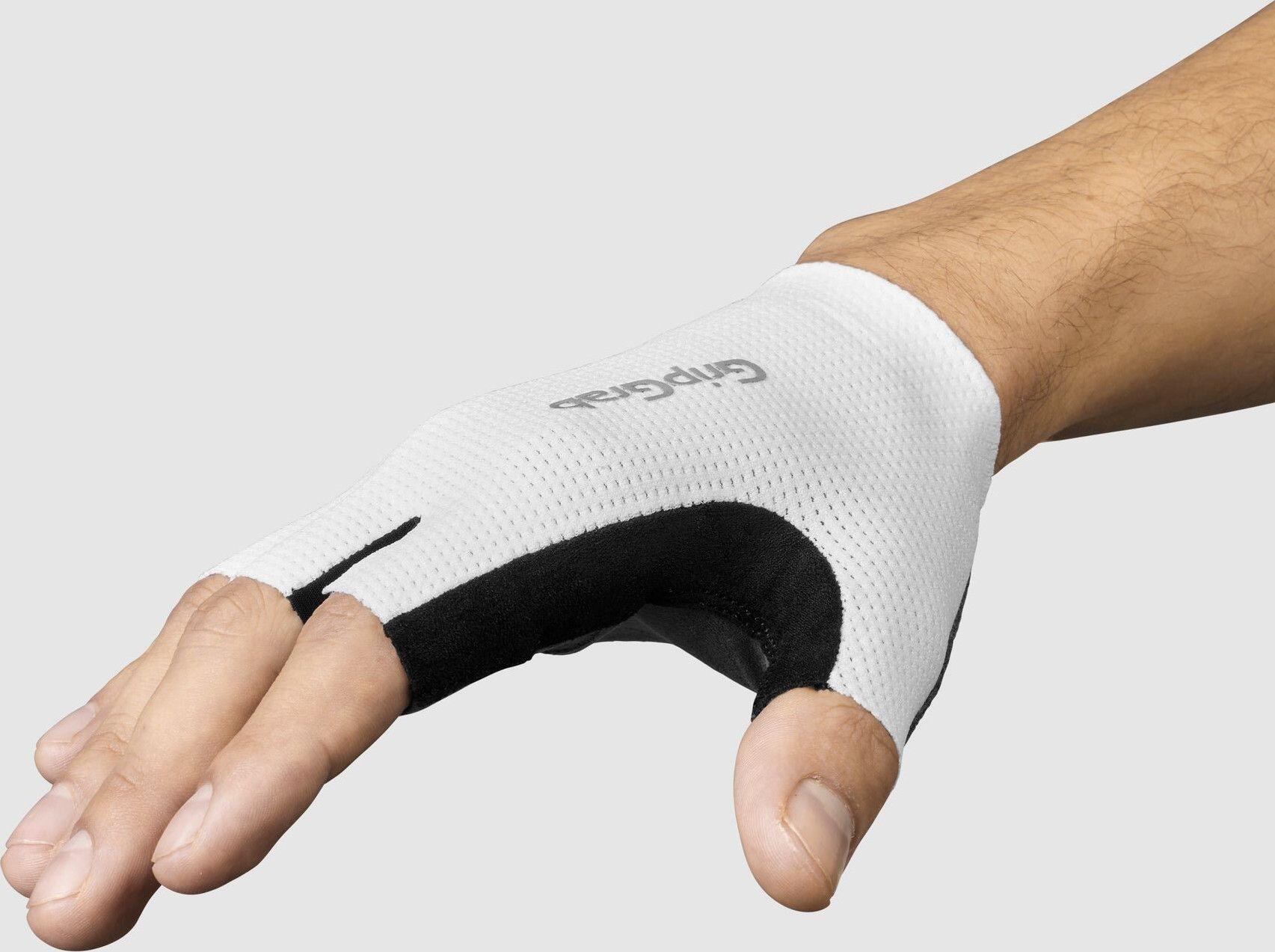 GripGrab PACR InsideGrip Summer Short Gloves Branco 5/5