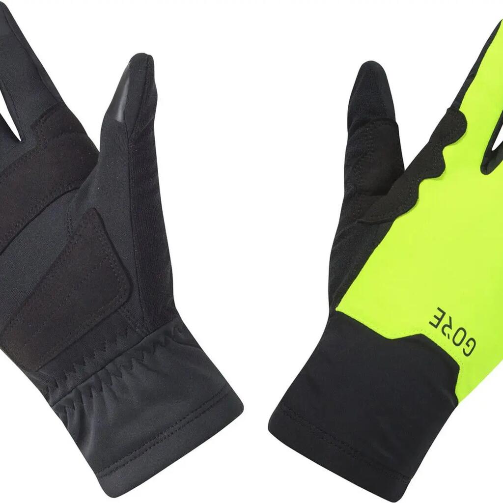 Unisex Long Gloves Gore Wear Gore-Tex infinium Mid Black/Yellow