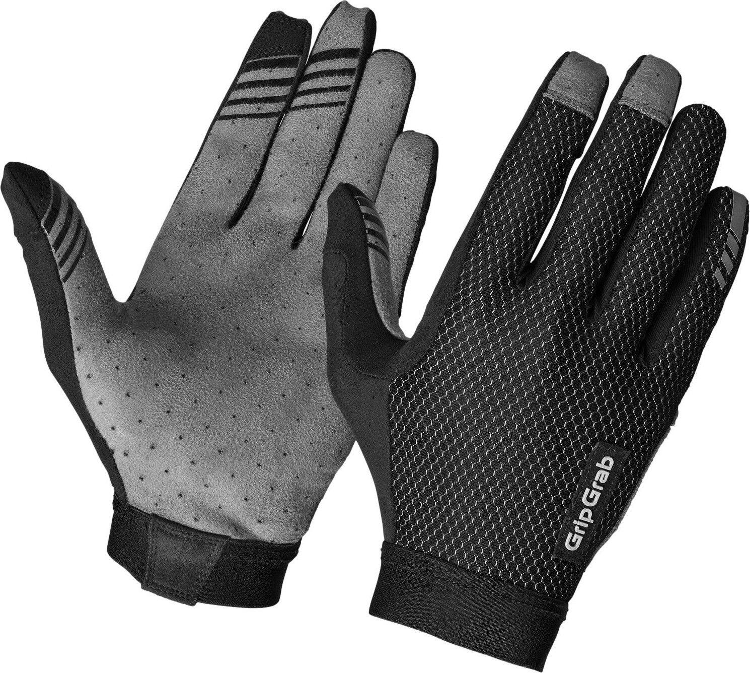 GRIPGRAB Vertical 2 Insidegrip™ Full Finger Summer Gloves Black - XL