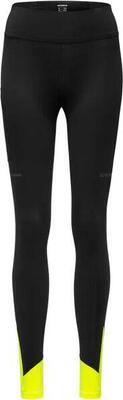 Gore wear concurve thermo dames long running tight zwart/geel