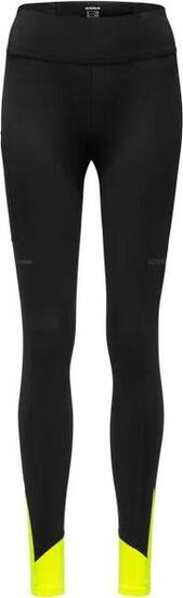 Gore Wear Concurve Thermo Dames Long Running Tight Zwart/Geel