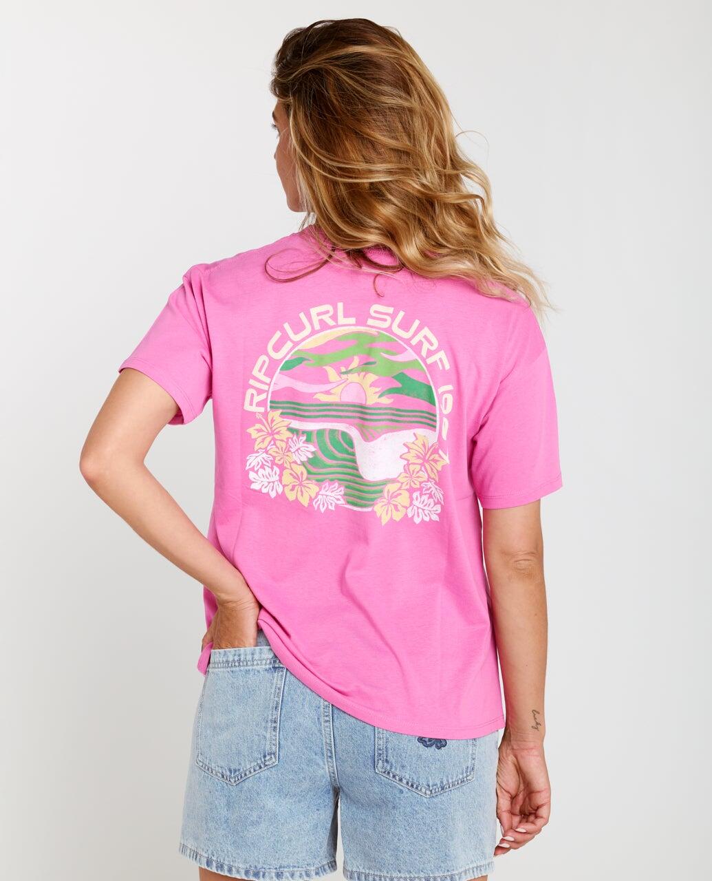 T-shirt Femme Molokaï Relaxed - Super Pink 3/6