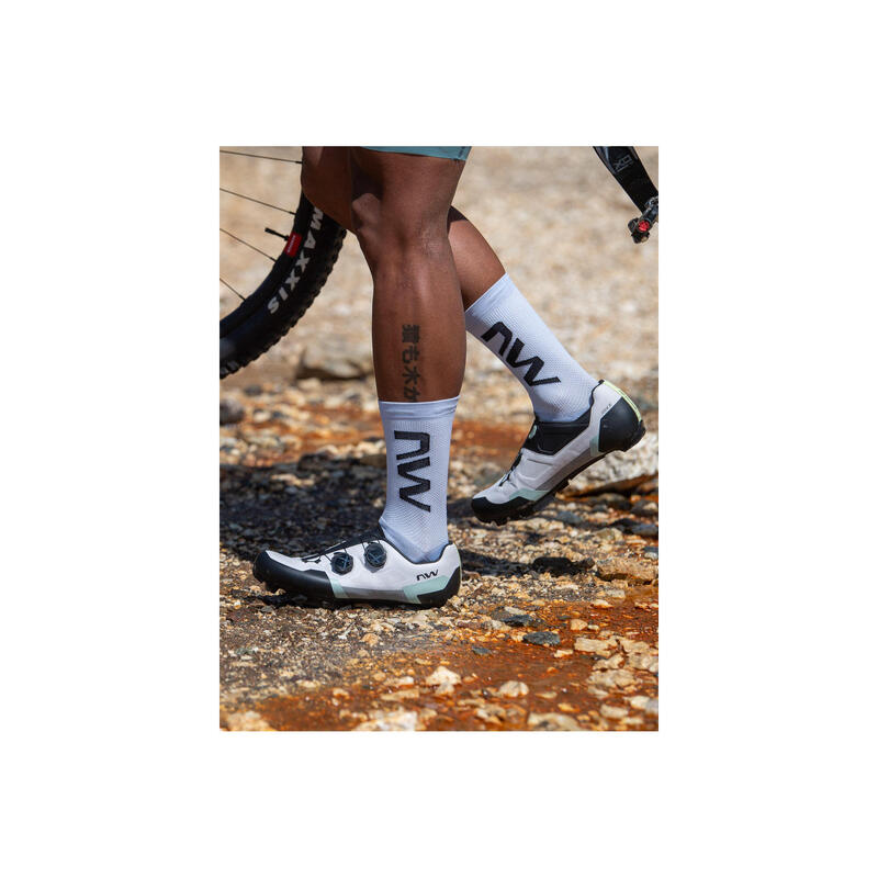 Pantofi ciclism MTB XC Northwave Extreme XT - gri/verde salvie | talpă carbon