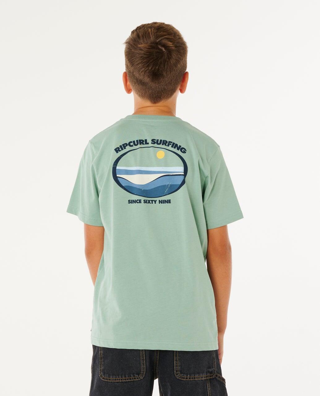 T-shirt Garçon Streamline Lineup Tee - Aloe 3/7