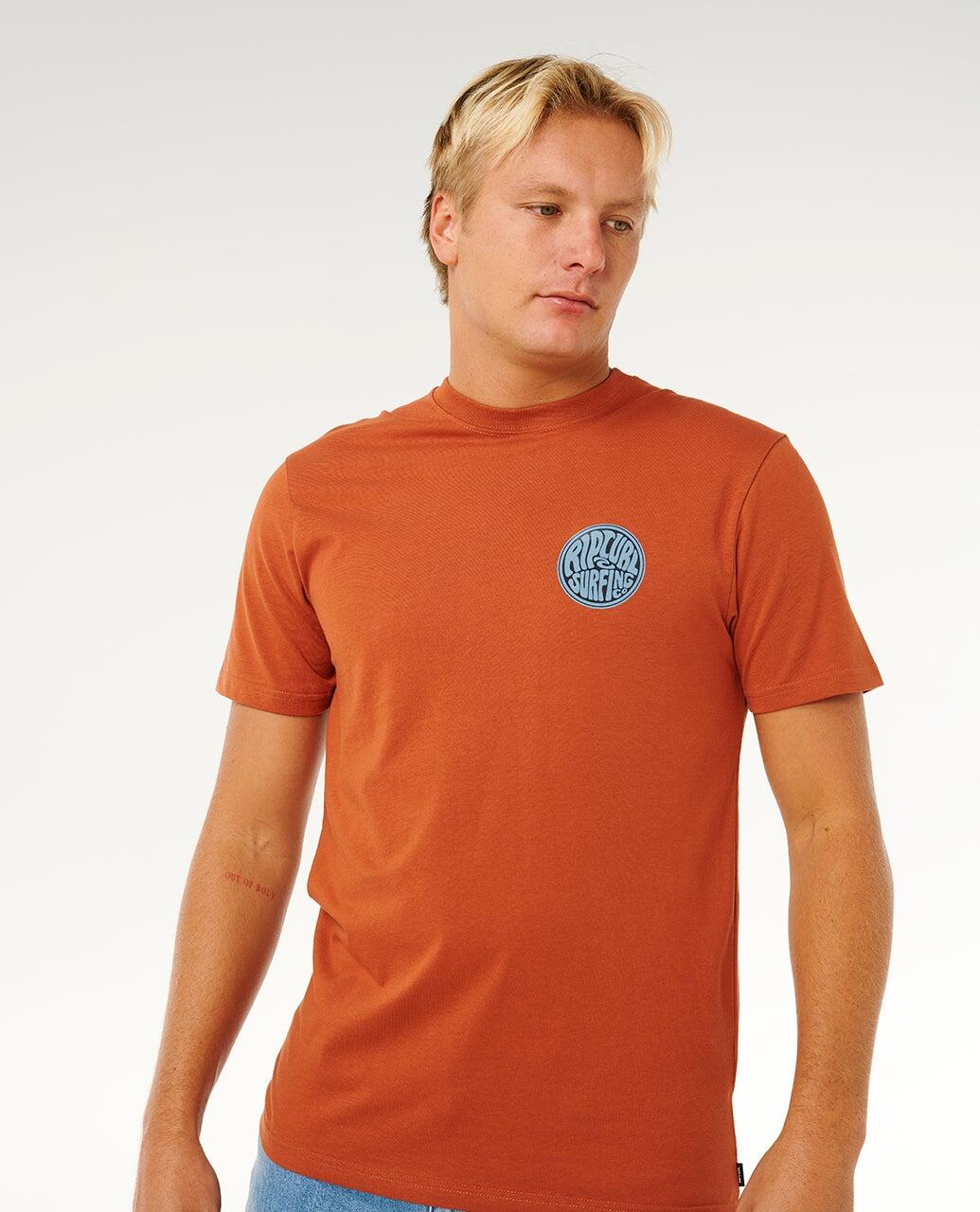 T-shirt Homme Streamline Palmy Standard Tee - Baked Clay 6/6