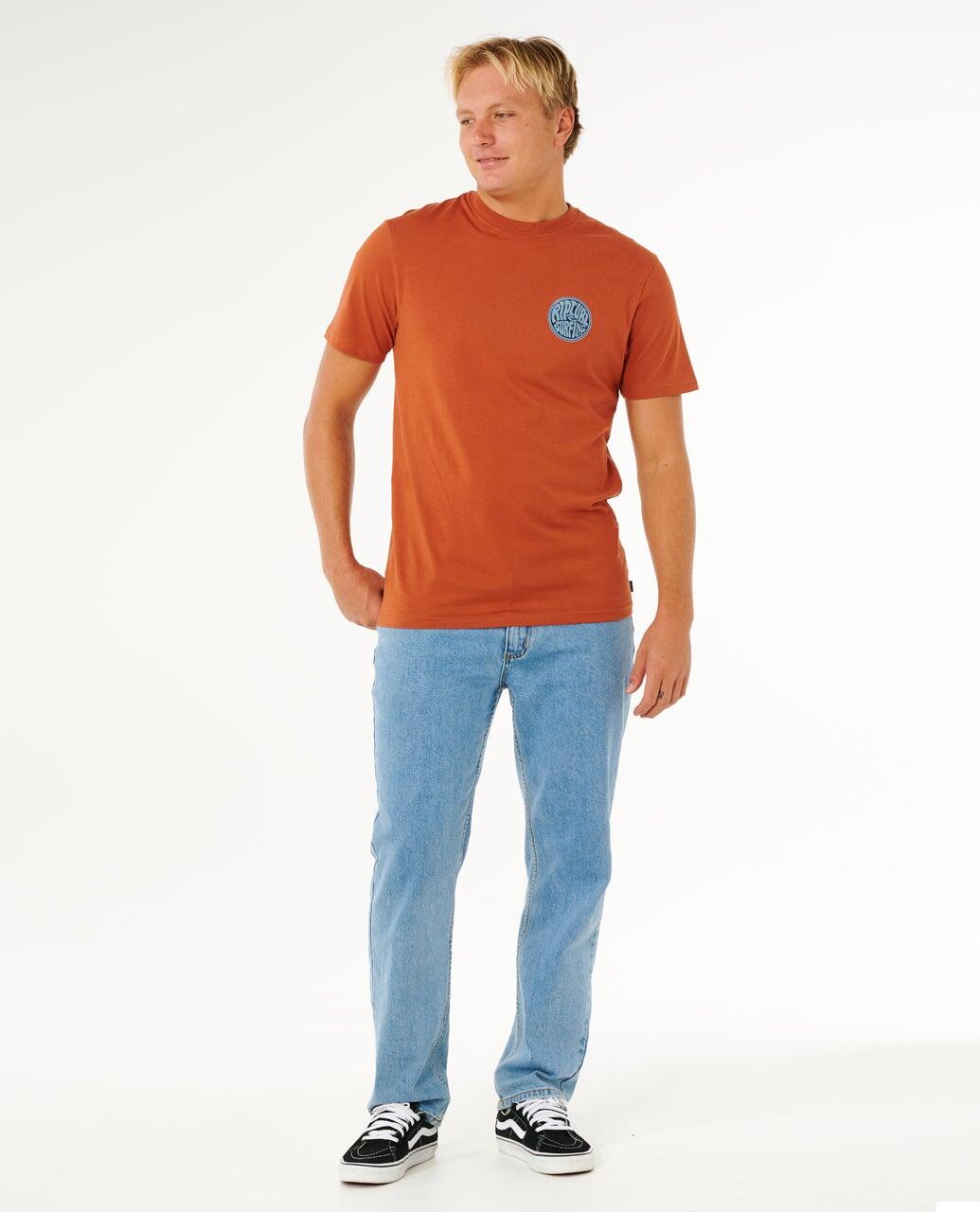 T-shirt Homme Streamline Palmy Standard Tee - Baked Clay 4/6