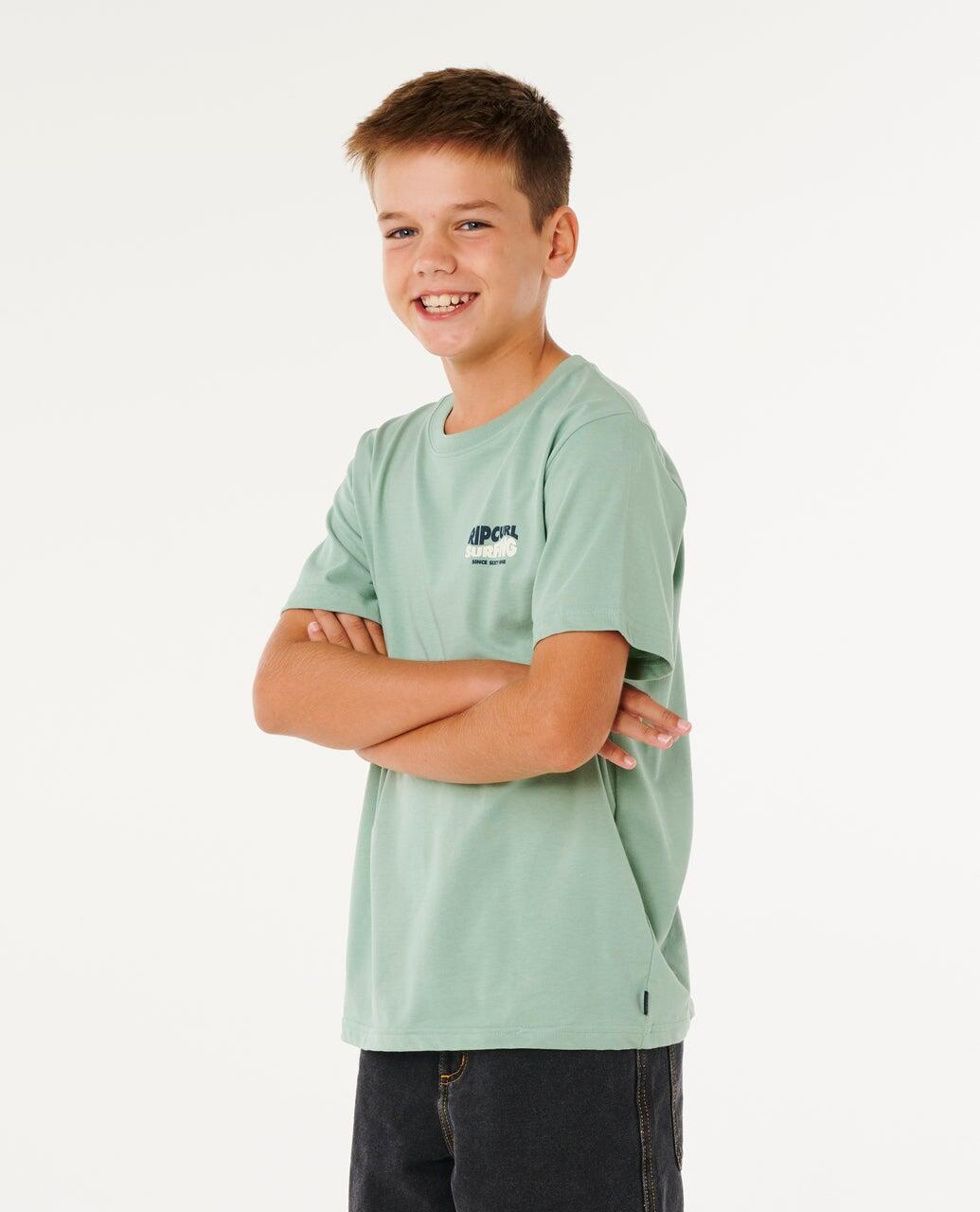 T-shirt Garçon Streamline Lineup Tee - Aloe 2/7