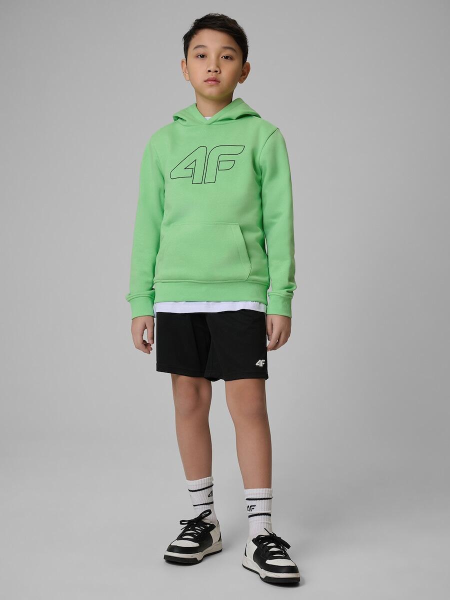 Bluza dresowa regular z kapturem chłopięca 4F 4FJRSS26TSWSM2748 3/7