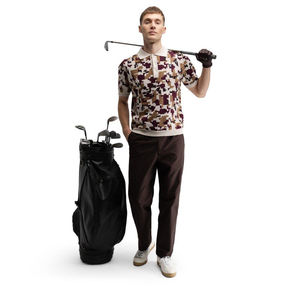 Pantalon de golf coupe droite homme Iron Dark Brown Marron 3/6