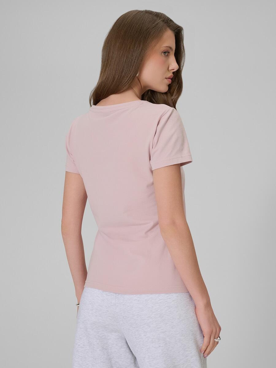 T-shirt slim gładki damski 4F 4FRSS26TTSHF3628 2/6