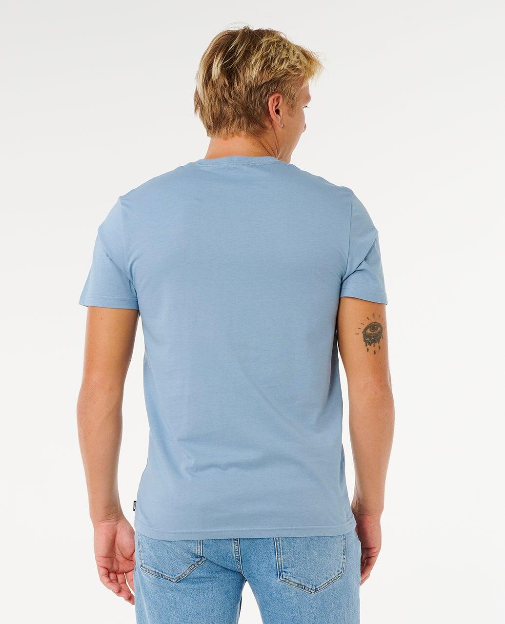T-shirt Homme Streamline Biglogo Standard Tee - Faded Denim 3/6