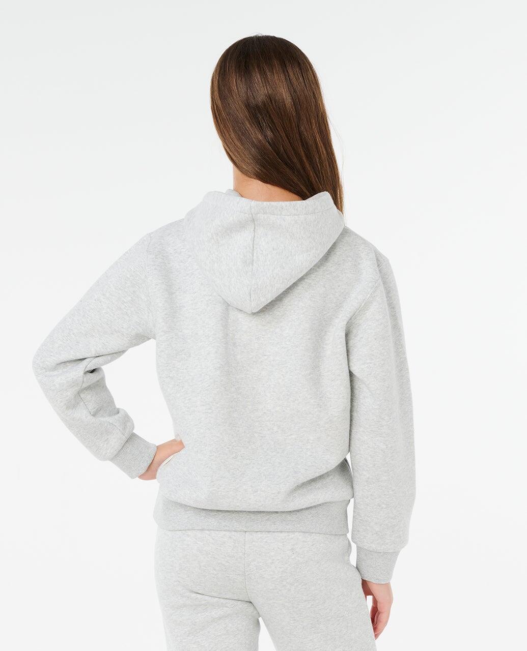 Sweat à capuche Fille Staple Varsity - Light Grey Marle 3/6