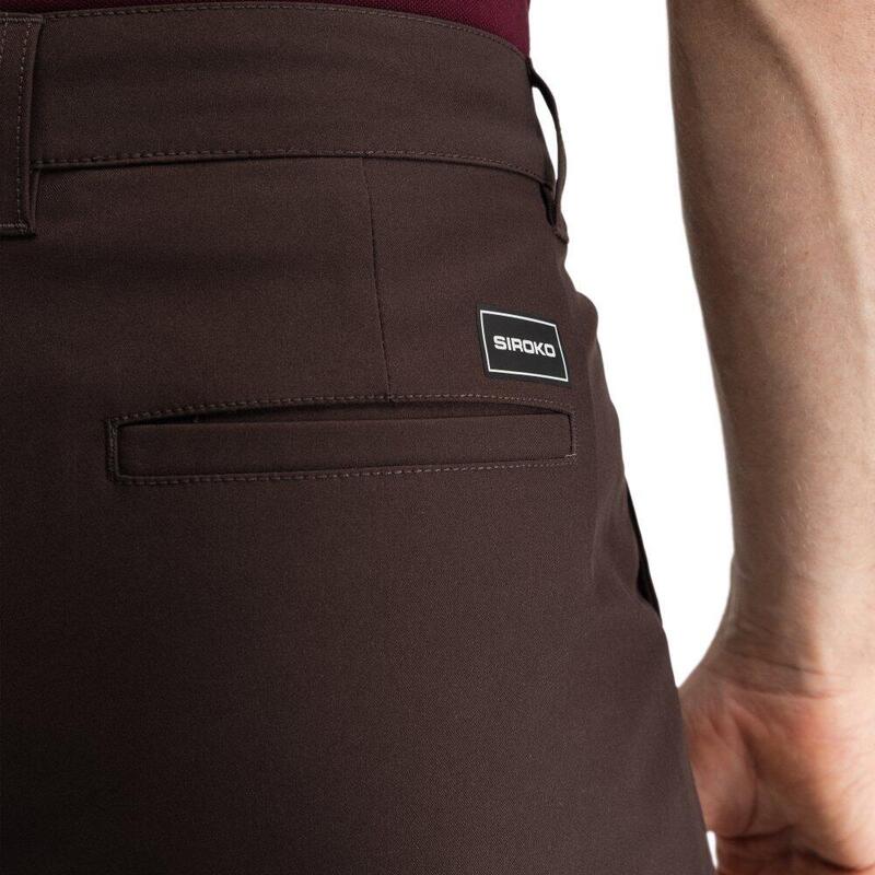 Pantaloni de drepți pentru bărbați Iron Dark Brown Maro