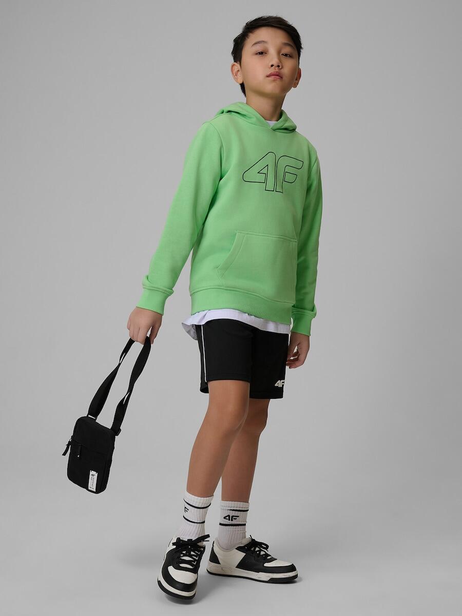 Bluza dresowa regular z kapturem chłopięca 4F 4FJRSS26TSWSM2748 6/7