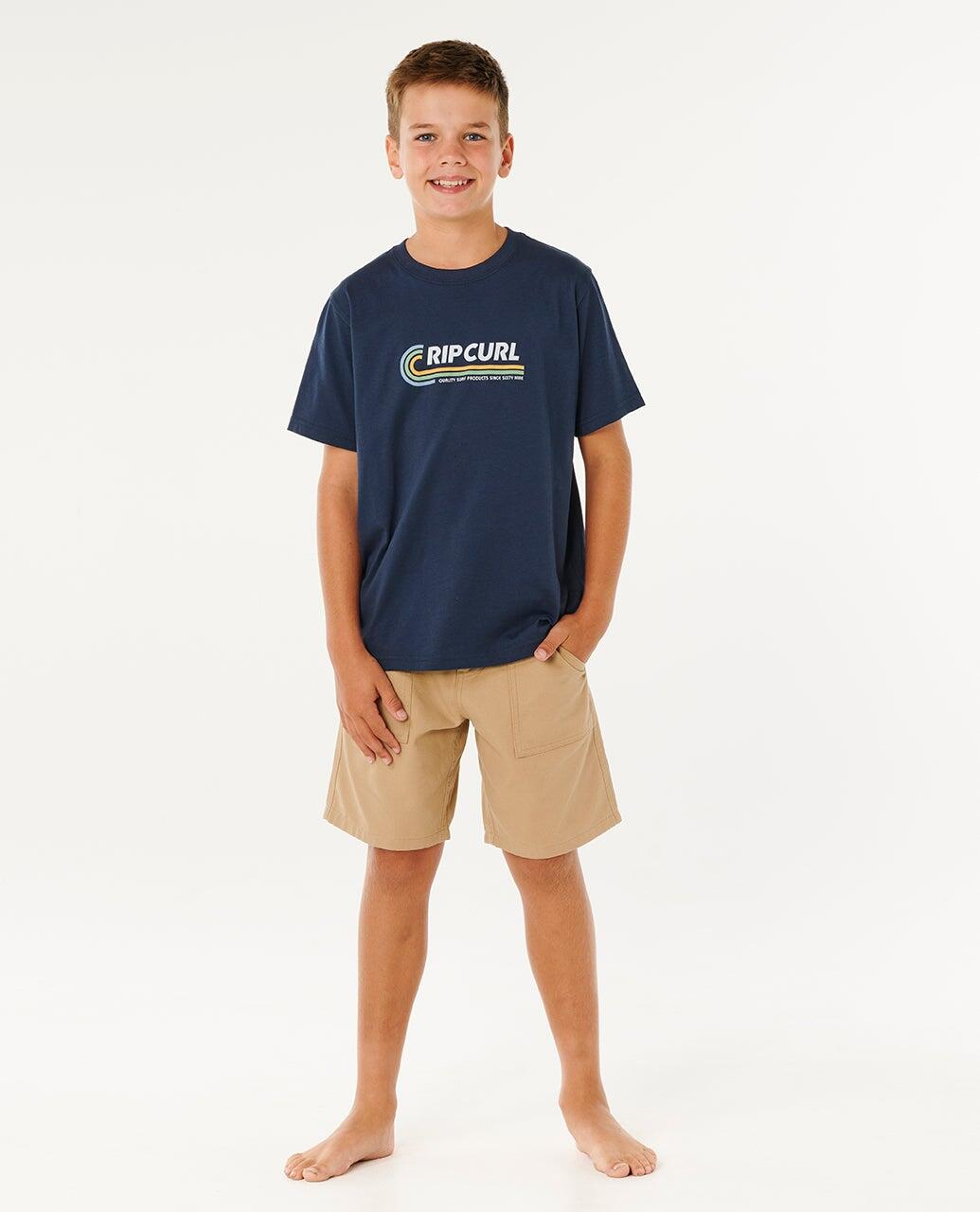 T-shirt Garçon Streamline Like Mumma Tee - Dark Navy 4/6