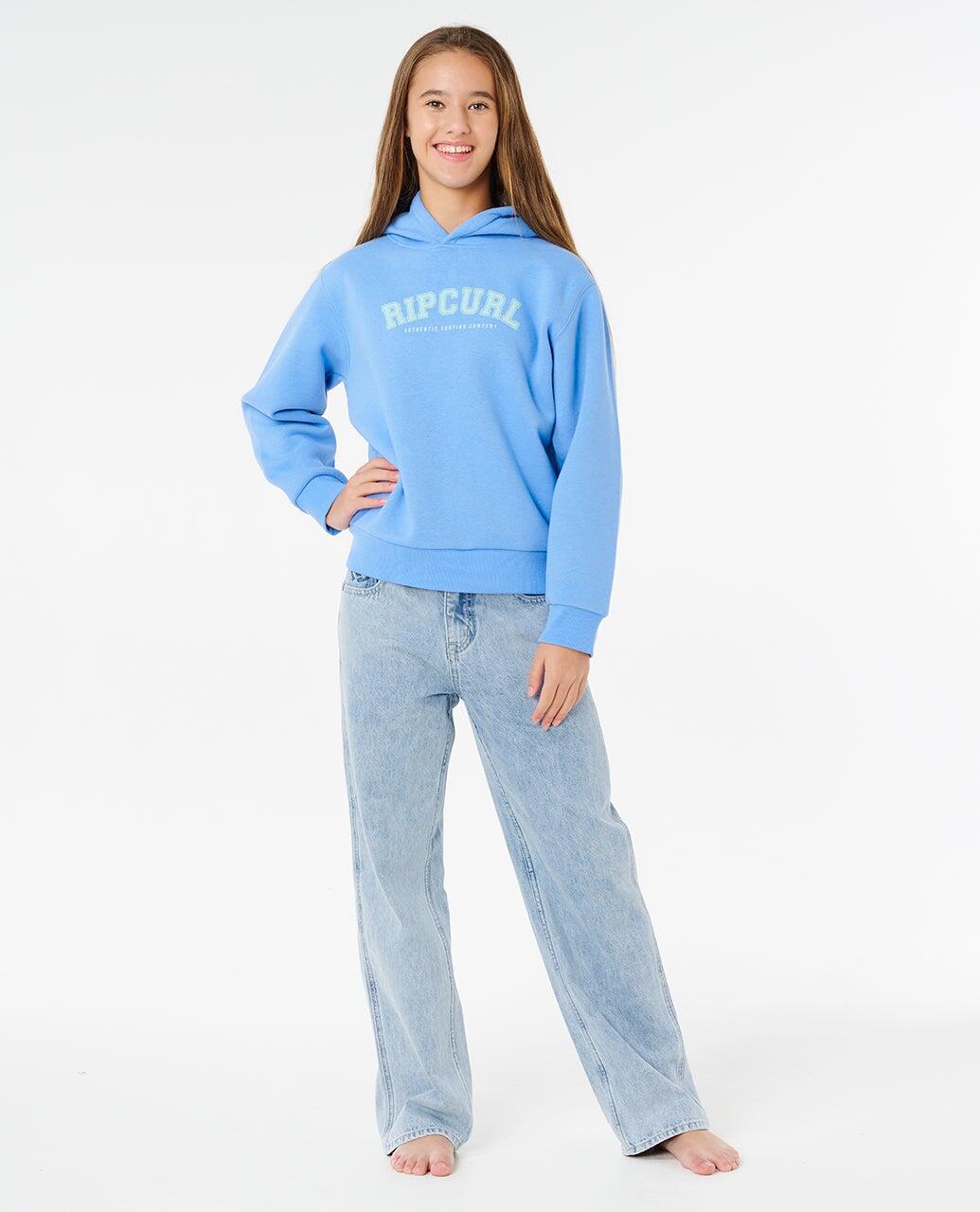 Sweat à capuche Fille Staple Varsity - Cornflower Blue 4/6