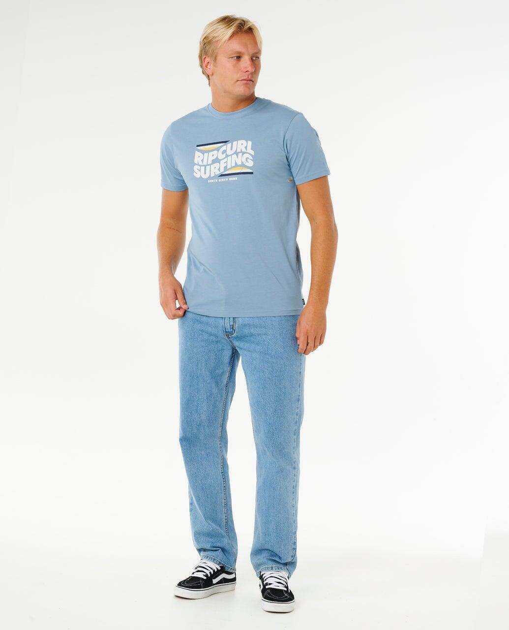T-shirt Homme Streamline Biglogo Standard Tee - Faded Denim 4/6