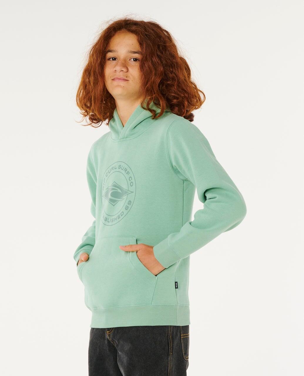 Sweat à capuche Garçon Stapler - Aloe 2/6