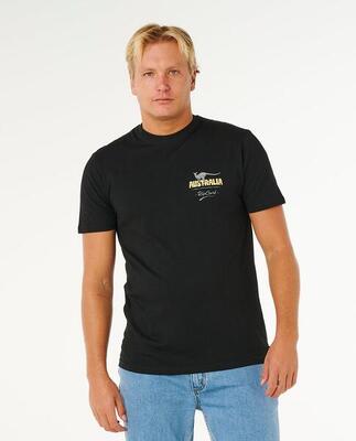 T-shirt heren streamline animals long sleeve standard tee - black