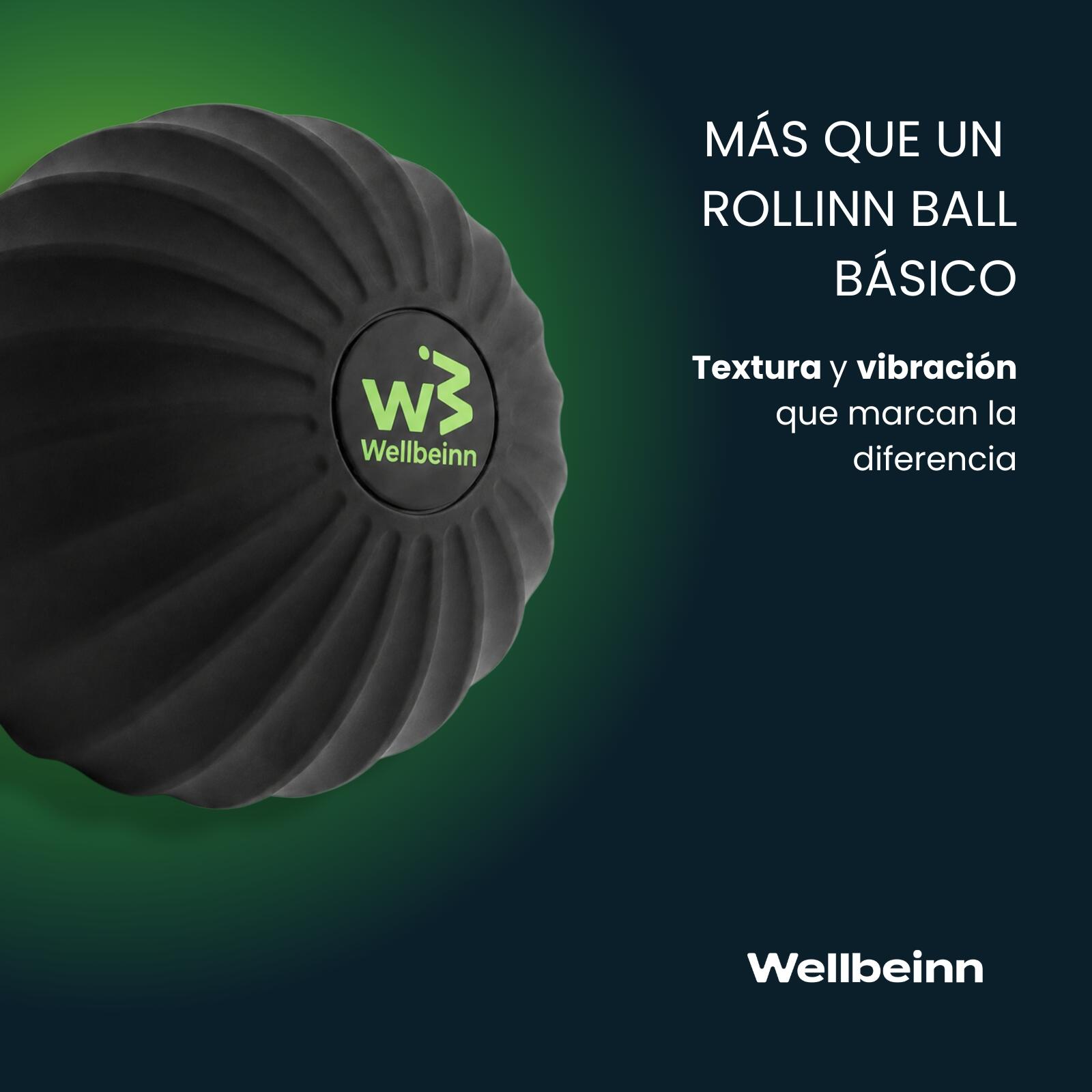 Rollinn Ball by Wellbeinn — Pelota Masaje Vibratoria | Puntos Gatillo y Trabajo 7/7
