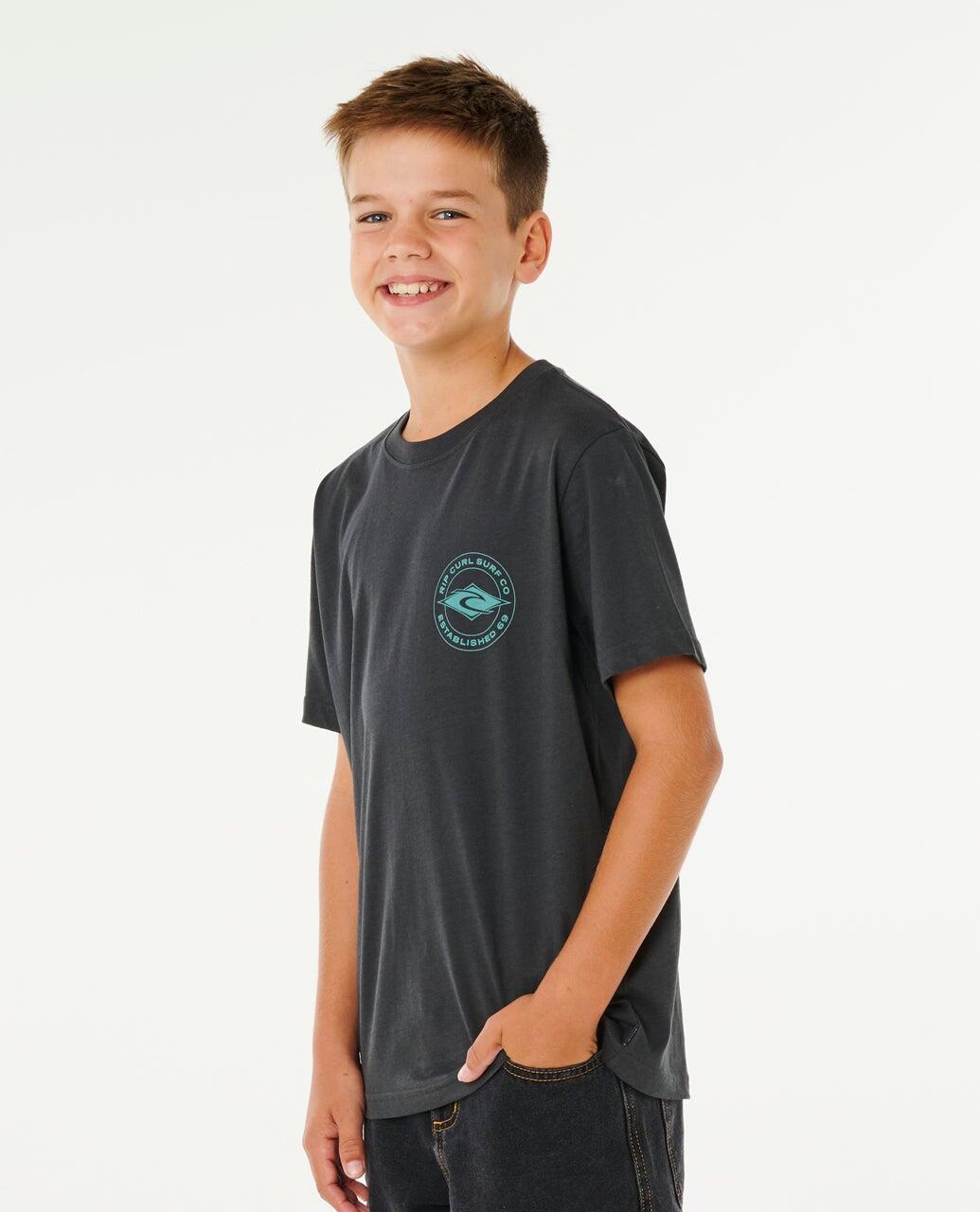 T-shirt Garçon à manches courtes Stapler - Washed Black 2/6